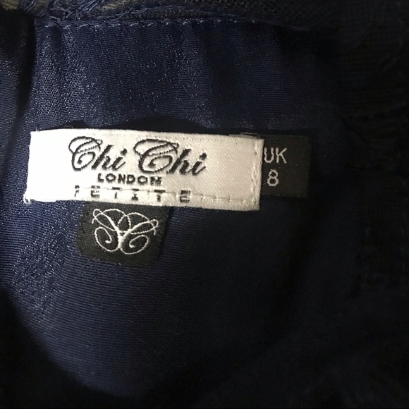 Chi Chi London Women's Dark Blue Dress - Picture 3 of 3